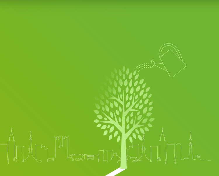 街並みと木 イメージ