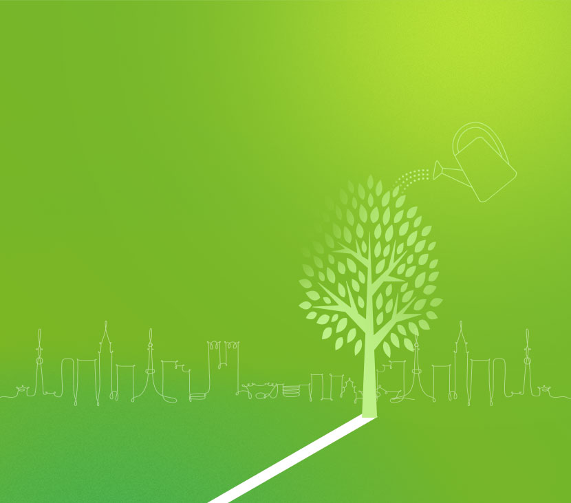 街並みと木 イメージ